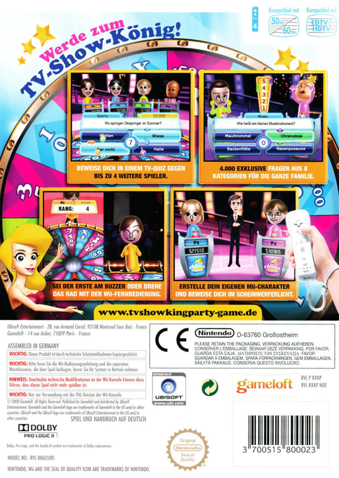 Tv Show King Party — box-2D-back (DE)