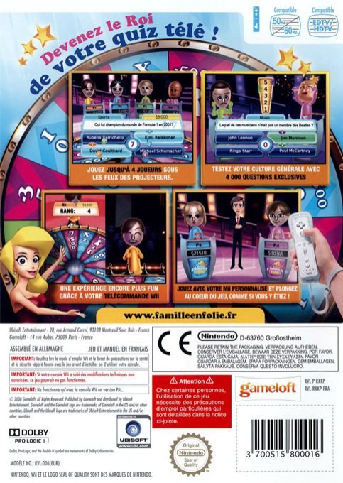 Tv Show King Party — box-2D-back (FR)