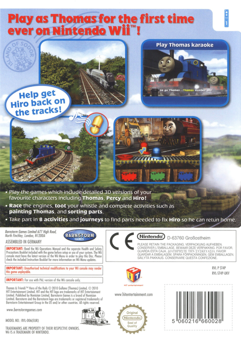 Thomas & Friends - Hero of the Rails — box-2D-back (EU)