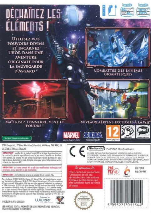 THOR - God of Thunder — box-2D-back (FR)