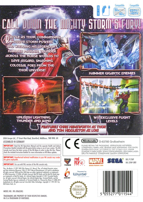 THOR - God of Thunder — box-2D-back (EU)
