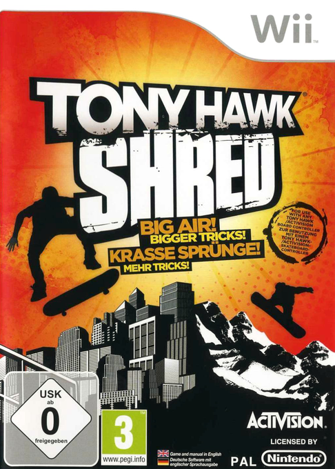 Tony Hawk - Shred — box-2D (DE)