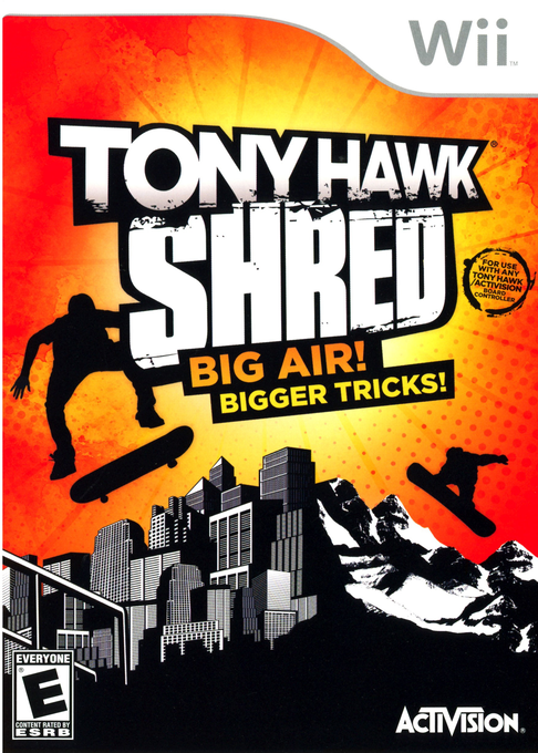 Tony Hawk Shred box art