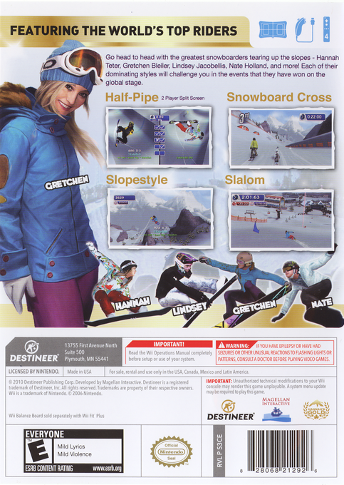 Triple Crown Championship Snowboarding — box-2D-back (US)