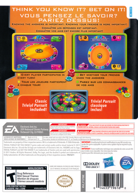 Trivial Pursuit - Casual — box-2D-back (US)