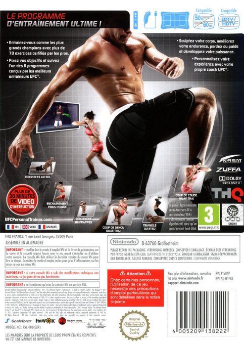 Ufc Personal Trainer - The Ultimate Fitness System — box-2D-back (FR)