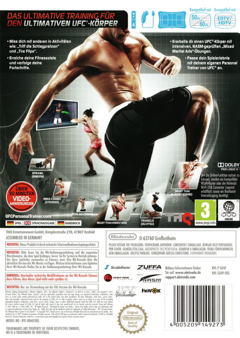 Ufc Personal Trainer - The Ultimate Fitness System — box-2D-back (DE)