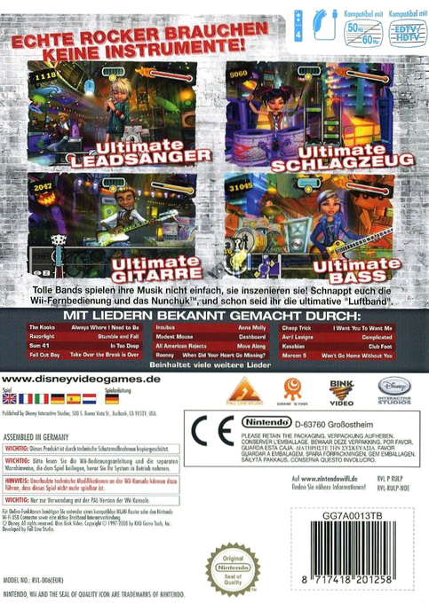 Ultimate Band — box-2D-back (DE)