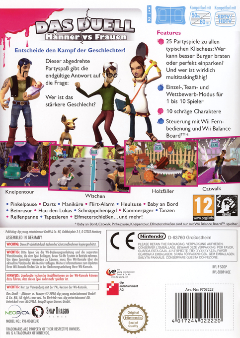 Ultimate Battle of the Sexes, The - Quiz & Play! — box-2D-back (DE)