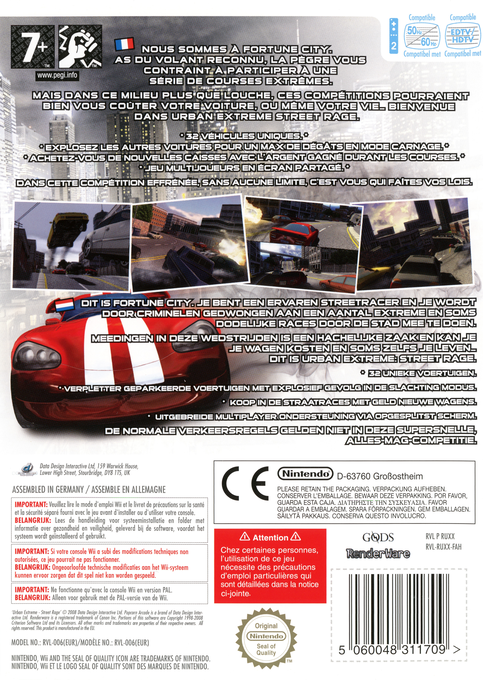 Urban Extreme - Street Rage — box-2D-back (FR)