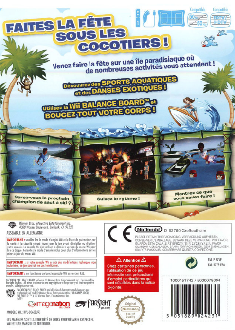 Vacation Isle - Beach Party — box-2D-back (FR)