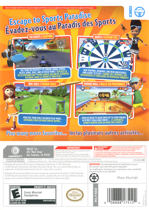 Vacation Sports — box-2D-back (US)
