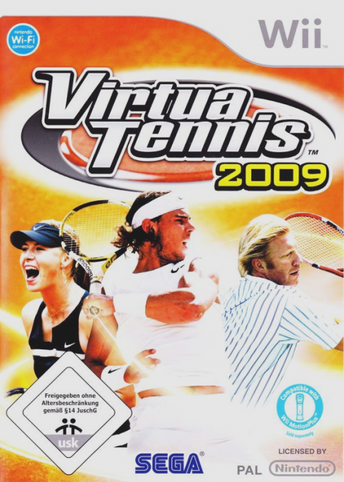 Virtua Tennis 2009 — box-2D (DE)