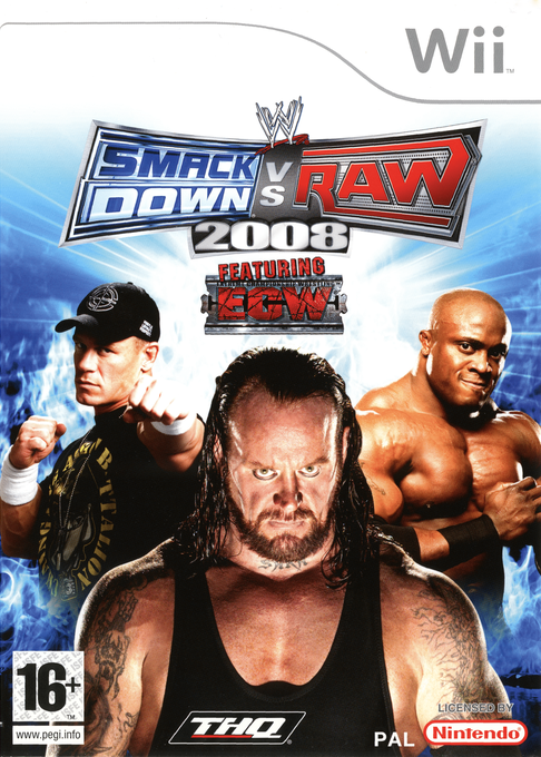WWE Smackdown Vs Raw 2008 — box-2D (UK)