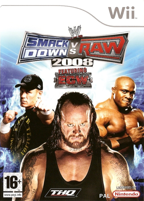 WWE Smackdown Vs Raw 2008 — box-2D (SP)