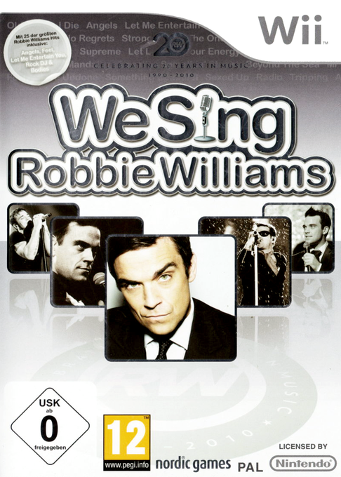 We Sing Robbie Williams box art