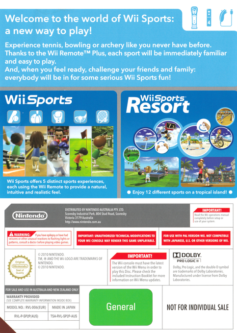 Wii Sports And Wii Sports Resort — box-2D-back (UK)
