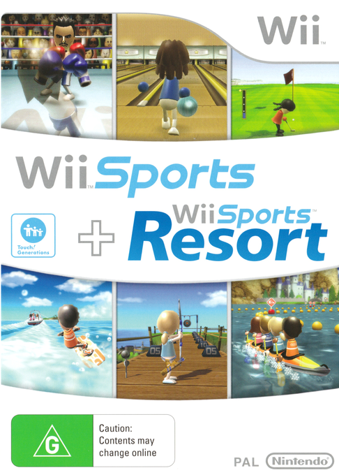 Wii Sports And Wii Sports Resort — box-2D (UK)