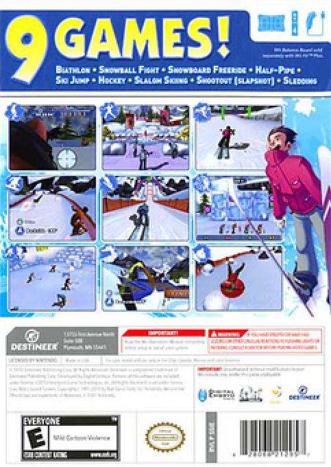 Winter Blast - 9 Snow And Ice Games — box-2D-back (US)