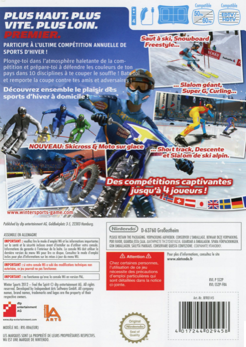 Winter Sports 2012 - Feel The Spirit — box-2D-back (FR)