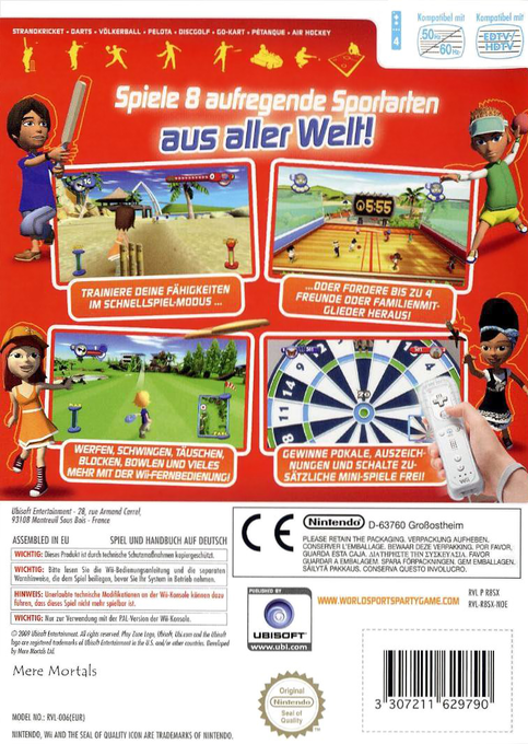 World Sports Party — box-2D-back (DE)