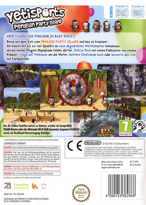 Yetisports - Penguin Party Island — box-2D-back (DE)