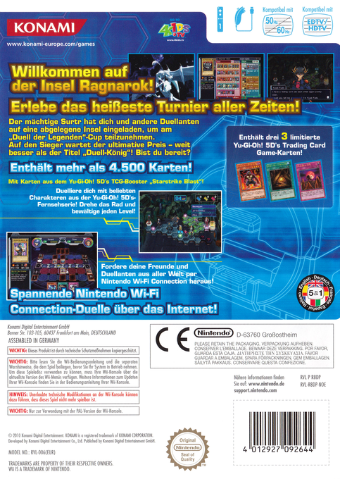 Yu-gi-oh! 5d's Master Of The Cards — box-2D-back (DE)