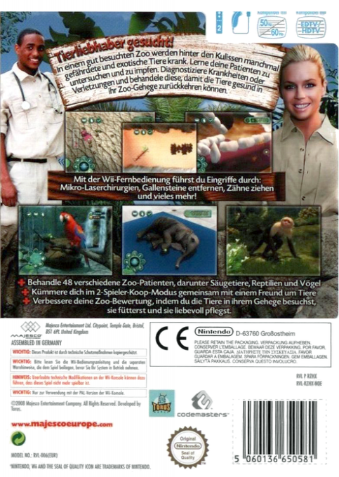 Zoo Hospital — box-2D-back (DE)