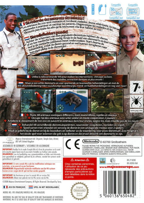 Zoo Hospital — box-2D-back (FR)