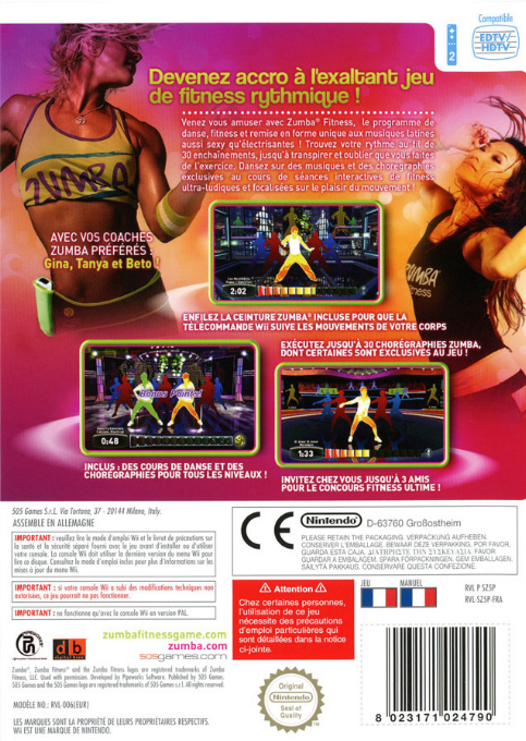 Zumba Fitness — box-2D-back (FR)