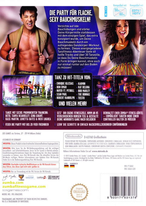 Zumba Fitness Core — box-2D-back (DE)