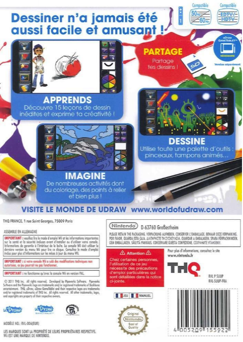 uDraw Studio - Instant Artist — box-2D-back (FR)