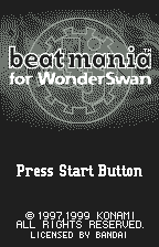 beatmania for WonderSwan — sstitle (JP)