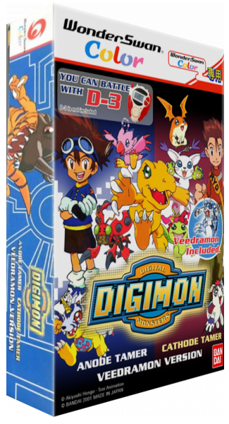 Digimon Digital Monsters - Anode And Cathode Tamer - Veedramon Version — box-3D (JP)