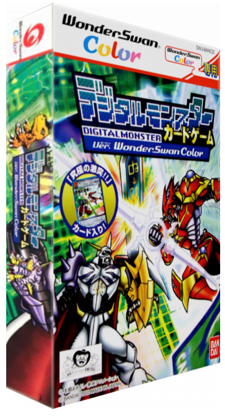 Digital Monster Card Game - Ver. WonderSwan Color — box-3D (JP)