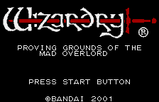 Wizardry Scenario #1 - Proving Grounds of the Mad Overlord — sstitle (WOR)