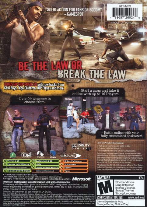 25 To Life — box-2D-back (US)