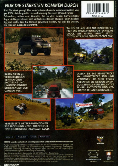 4x4 Evo 2 — box-2D-back (DE)