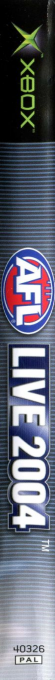 AFL Live 2004 — box-2D-side (AU)