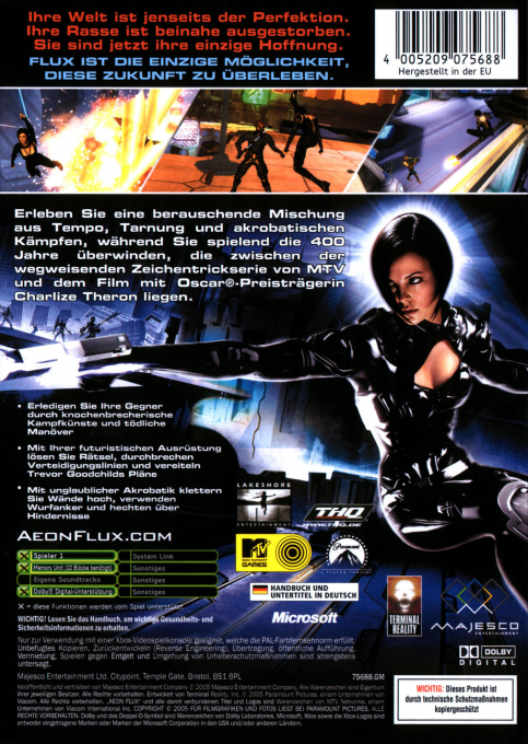 Aeon Flux — box-2D-back (DE)