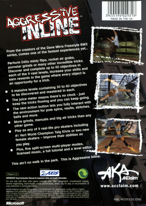 Aggressive Inline - Featuring Taig Khris — box-2D-back (UK)