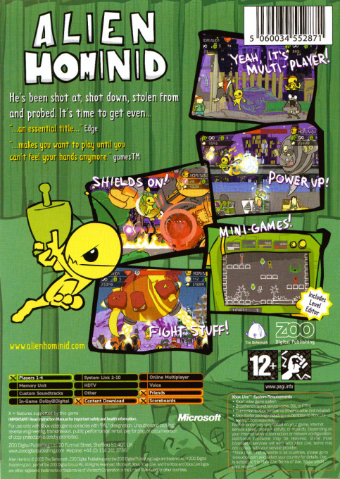 Alien Hominid — box-2D-back (EU)