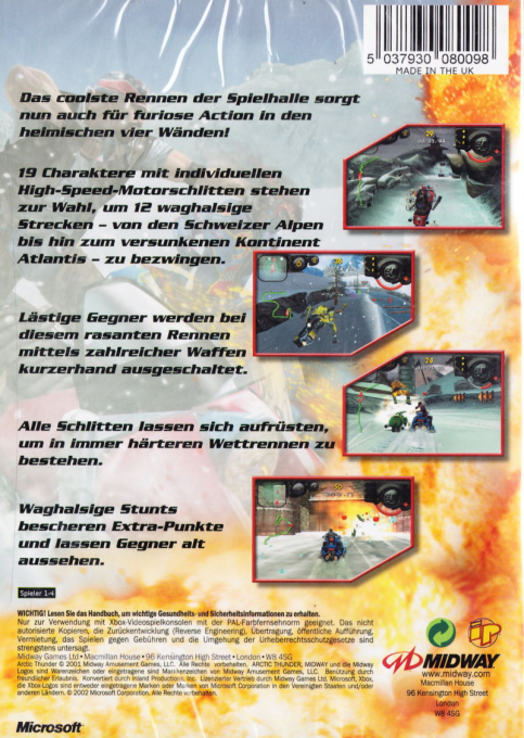 Arctic Thunder — box-2D-back (DE)