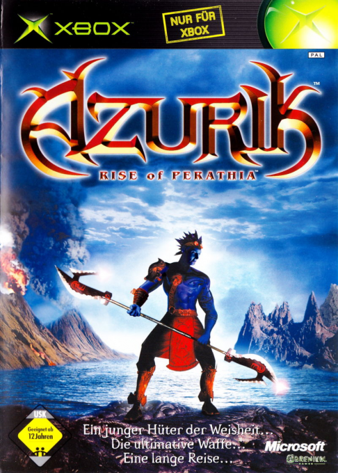Azurik - Rise Of Perathia — box-2D (DE)