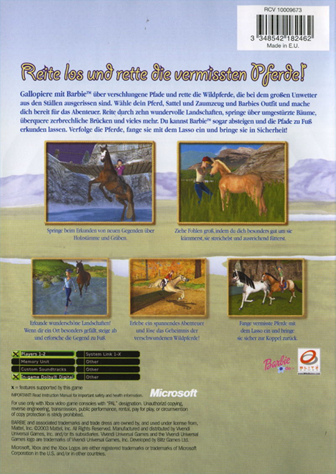 Barbie Horse Adventures - Wild Horse Rescue — box-2D-back (DE)