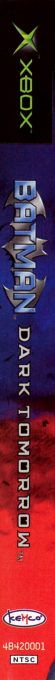 Batman - Dark Tomorrow — box-2D-side (US)