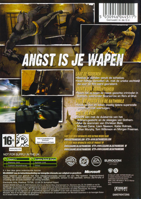 Batman Begins — box-2D-back (NL)