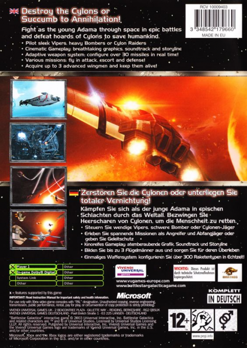 Battlestar Galactica — box-2D-back (EU)