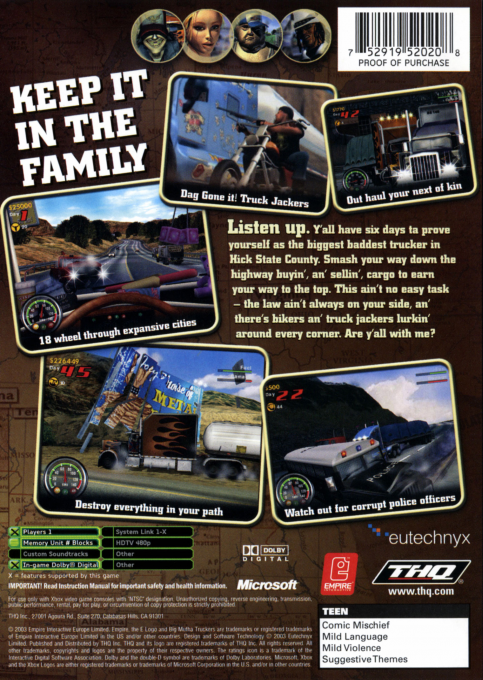 Big Mutha Truckers — box-2D-back (US)