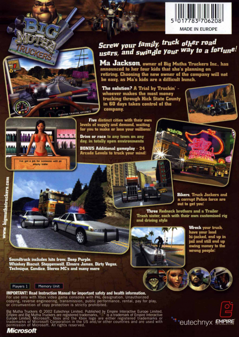 Big Mutha Truckers — box-2D-back (UK)
